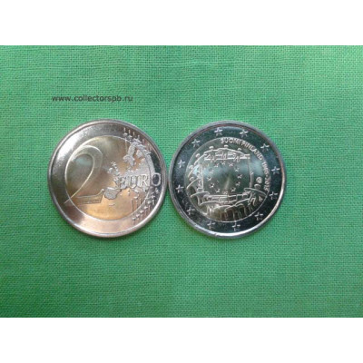 Монета 2 евро 2015 г. Финляндия. "30 лет флагу Европы".